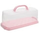 thumbnail image 1 of Recipiente portátil para pan con tapa, hermético, transparente, para guardar pasteles, galletas y pan, 1 of 7