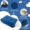 thumbnail image 5 of Costway 48" x 36" Crash Pad Sensory Mat with Foam Blocks and Washable Velvet Cover Blue, 5 of 6
