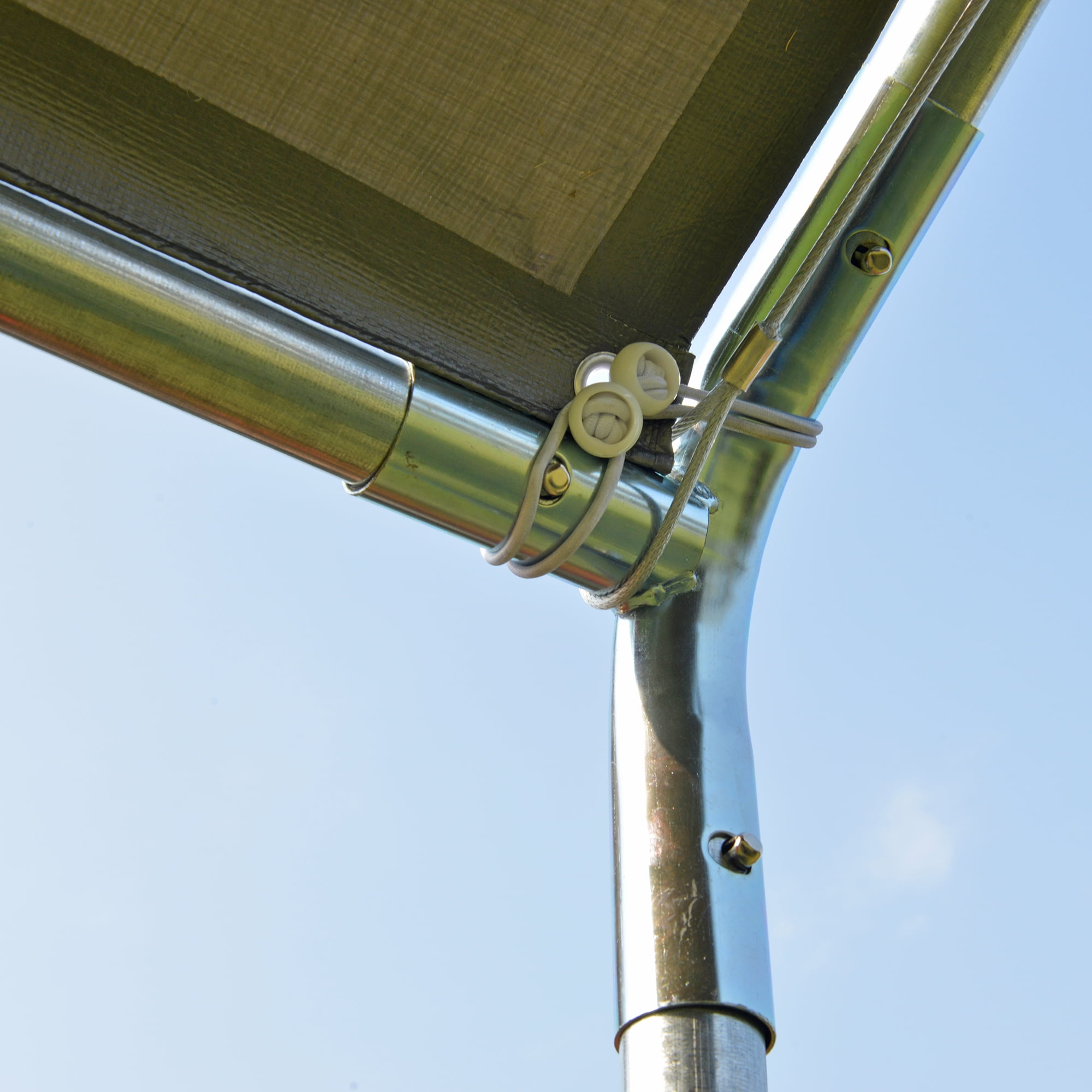 Outsunny 10'x20' Carport Heavy Duty Galvanized Car Canopy with Included Anchor Kit, 3 Reinforced Steel Cables, Grey