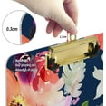 thumbnail image 4 of FMSHPON Watercolor Flora Summer Clipboard Hardboard Wood Nursing Clip Board and Pull for Standard A4 Letter 13x9 inches, 4 of 5