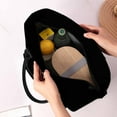 thumbnail image 4 of SCNOR Lunch Bag for Women and Men,Insulated Lunch Tote,Stitch Bento Bags,Oxford cloth,Black, 4 of 6