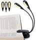 thumbnail image 1 of Luz de libro recargable de 14 LED, luz de lectura con clip para cama, lámpara para atril, 3 brillos y 2 cuellos de cisne iluminan 2 páginas completas. Perfecto para ratones de biblioteca, niños y, 1 of 8