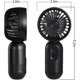 thumbnail image 2 of Mini ventilador portátil, paquete de 2, bonito ventilador de mano, funciona con pilas, ligero, pequeño ventilador personal con 3 velocidades y ventilador de pestañas recargable por USB, 2 of 5