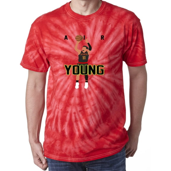 TIE-DYE RED Trae Young Hawks AIR T-shirt ADULT