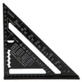 thumbnail image 3 of Noref Triangle Angle Measure , 7 Inch Metric Aluminum Alloy Black Oxidation Roofing Triangle Angle Protractor Layout Guide,Aluminum Alloy Protractor, 3 of 5