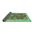 thumbnail image 2 of Ahgly Company Indoor Rectangle Abstract Turquoise Blue Modern Area Rugs, 3' x 5', 2 of 4