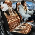 thumbnail image 2 of Uorisanigo Car Seat Covers, Western Horse Aztec High Back Automotive Seat Covers 2 Front Seats, Auto Seats Cover Protectors Fit for Most Cars SUV Sedans Tracks Hatchbacks, 2 of 7