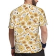 thumbnail image 2 of Wukai Honey Honeycomb Print Men's Short-Sleeved Mesh T-Shirt,Quick-Dry Short Sleeve Workout T-Shirt-X-Small, 2 of 8
