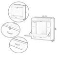 thumbnail image 7 of Wall Mount Folding Laptop Writing Computer or Makeup Desk with Storage Shelves and Drawer, 7 of 7