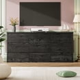 thumbnail image 5 of Garvee 9 Drawer Dresser for Bedroom, Wide Wood Chest of Drawers Handle Free, Large Modern Dresser Storage Cabinet for Living Room, Hallway Entryway and Home Office, Black, 5 of 8