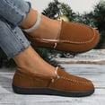 thumbnail image 5 of Brown Women'S Warm Slip-On Shoes With Soft Sole And Relaxed Fit For Home And Travel, 5 of 9