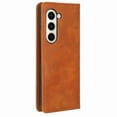 thumbnail image 4 of Dteck for Samsung Galaxy Z Fold 5 Case Leather, Luxury Soft PU Leather Phone Case for Men Women, Shockproof Protective Back Slim Fit Cover Case for Samsung Galaxy Z Fold 5 5G 2023,Brown, 4 of 5