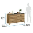 thumbnail image 4 of Sauder Rosedale Ranch Engineered Wood Dresser in Timber Oak Finish, 4 of 11