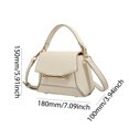 thumbnail image 4 of Bolso Hombro Mujer PU Elegante para Viajes Al Aire Libre (Beige), 4 of 7