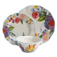 thumbnail image 4 of The Pioneer Woman Celia 12-Piece Dinnerware Set, Linen, 4 of 5