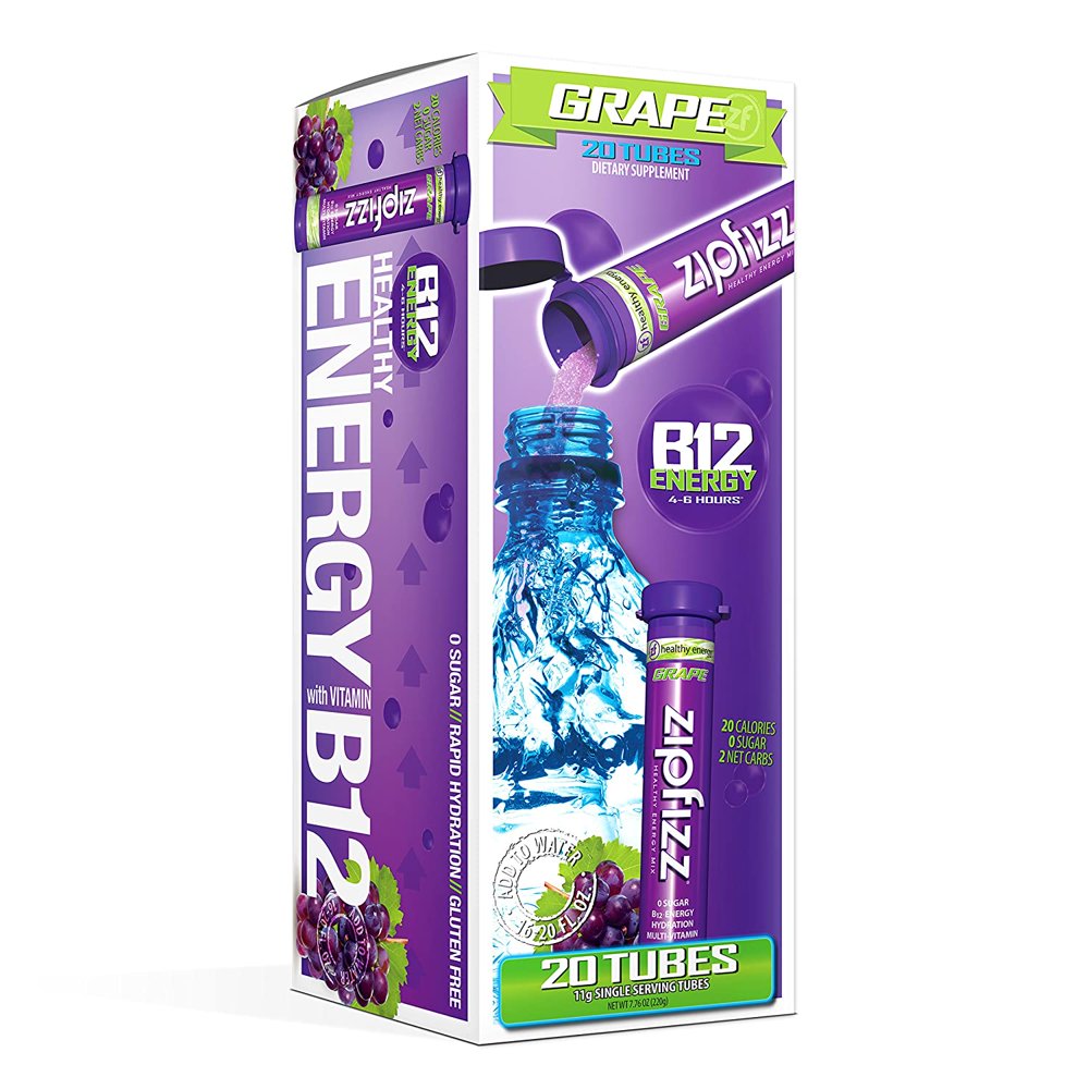 Zipfizz Healthy Energy Drink Mix, Hydration with B12 and Multi Vitamins