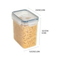 thumbnail image 3 of Shldybc Rectangle Food Storage Container, Single Transparent Plastic Storage Tank, Kitchen Sealed Jar With Lid Moisture Fresh-keeping Box - Kitchen Must Haves for Sugar & Dry Food Storage, 3 of 6