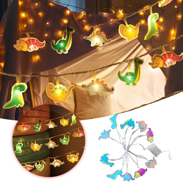 KER 6m Dinosaur Scene Acrylic Small Color Light String Lights Childrens Room Kindergarten Tent Atmosphere Lights Festival