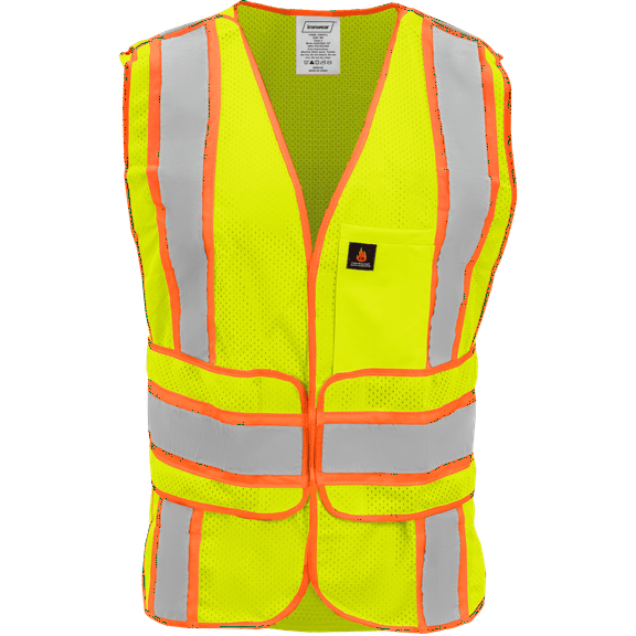 Ironwear 1290 Class 2 Flame-Retardant Breakaway Vest w/ Wraparound Closure
