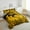 Black and Yellow, variant on Damask Dragon Bed Comforter Set Full Boho Black Orange Gothic Animal Bedding Set Bohemian Exotic Floral Dragon Comforter Set For Adults Retro Victorian Baroque Flower Goth Quilt Set