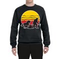 thumbnail image 2 of Wild Bobby Sunset Silhoutte Unicorn and Sasquatch Unisex Crewneck Sweatshirt, 2 of 6