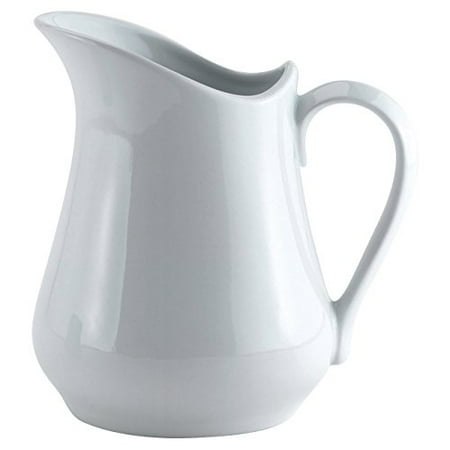 China Creamer Pitcher - HIC Classic Porcelain Pitcher and Creamer, White, 32-Ounce