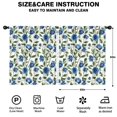 thumbnail image 2 of Blackout Kids Curtains,Blue Pioneer Flower Childrens Insulated Curtains Set Of 2,Bedroom Essentials,Toddler Room Decor 52x63in(132x160cm), 2 of 4