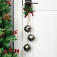 thumbnail image 2 of Northlight Jingle Bells with Plaid Bow Christmas Decoration - 20" - Silver, 2 of 5