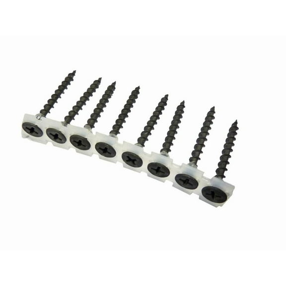 #6 x 1-5/8" Phosphate Coated Collated Drywall Screws, #2 Phillips (1,000 per box)