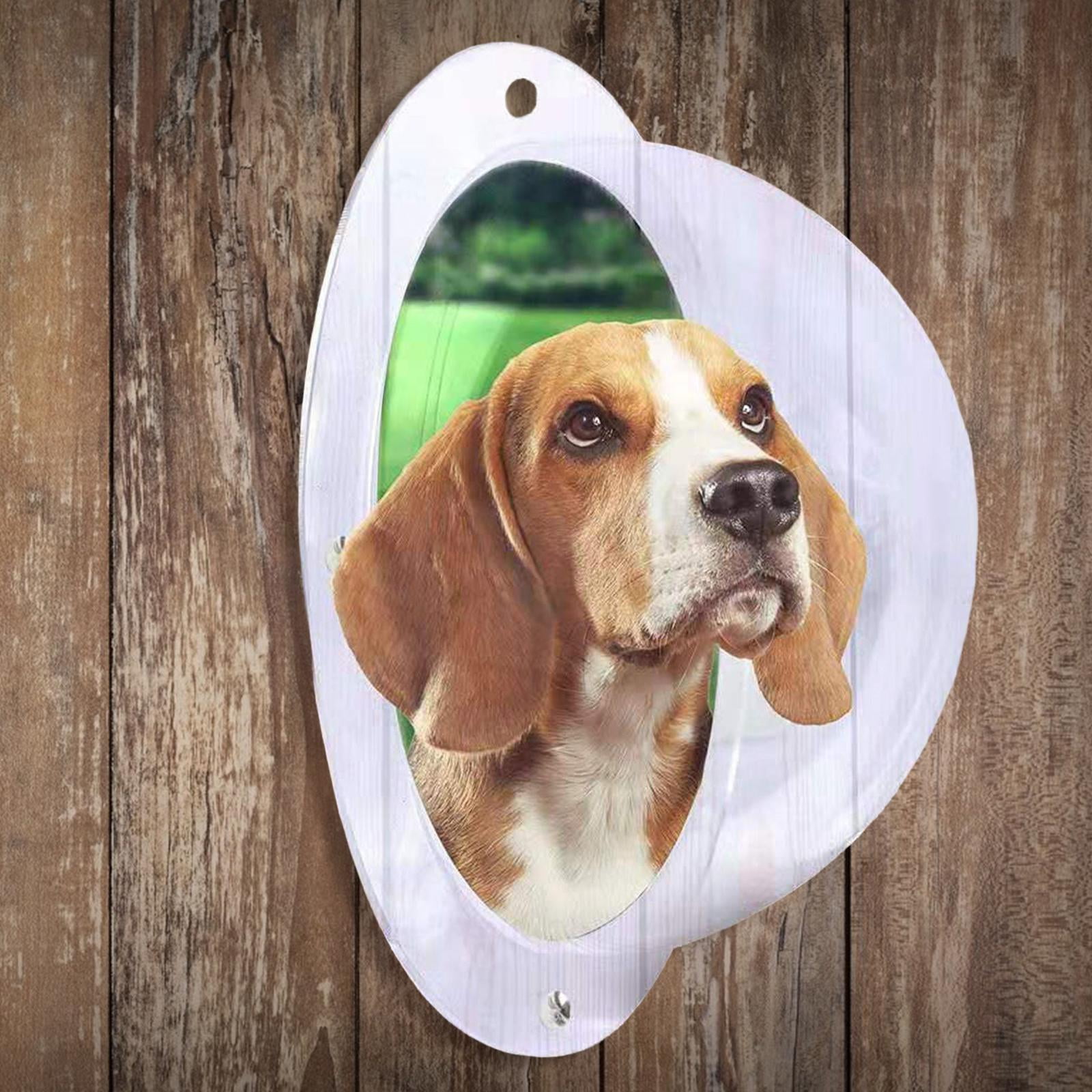 Elodie Pet Fence Dome Bubble Window For Dogs Cats For Dogs See Outside Clear 31.5x31.5x2.5cm