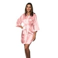 thumbnail image 2 of BluChi Short Kimono Lounge Womens Robe, Small-5XL, 26 Colors - Bride & Bridesmaid Robes, Rose Pink, XXL, 2 of 5