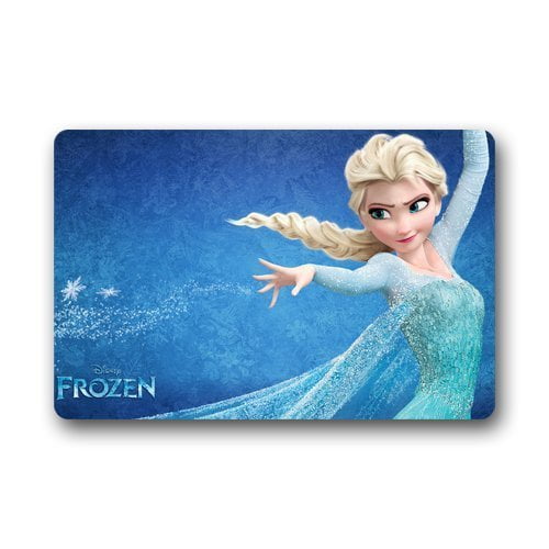 QIFEIHA Nice Design Frozen Elsa Doormat Outdoor Indoor Floor Mats Non-Slip Bathroom Mats Rug Size 23.6x15.7 Inch