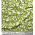 thumbnail image 1 of Soimoi Green Cotton Duck Fabric Tropical Leaves Fabric Prints By Yard 56 Inch Wide, 1 of 3