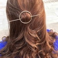 thumbnail image 3 of Nvzi Pinzas para el cabello redondas, pasadores para el cabello con forma de círculo hueco, horquillas geométricas de moda, accesorios minimalistas para el cabello, joyas para el cabello y (dorado), 3 of 5