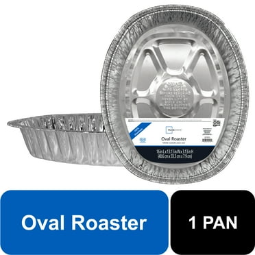 Mainstays 17.88 in x 14.44 in Disposable Foil Roasting Pans
