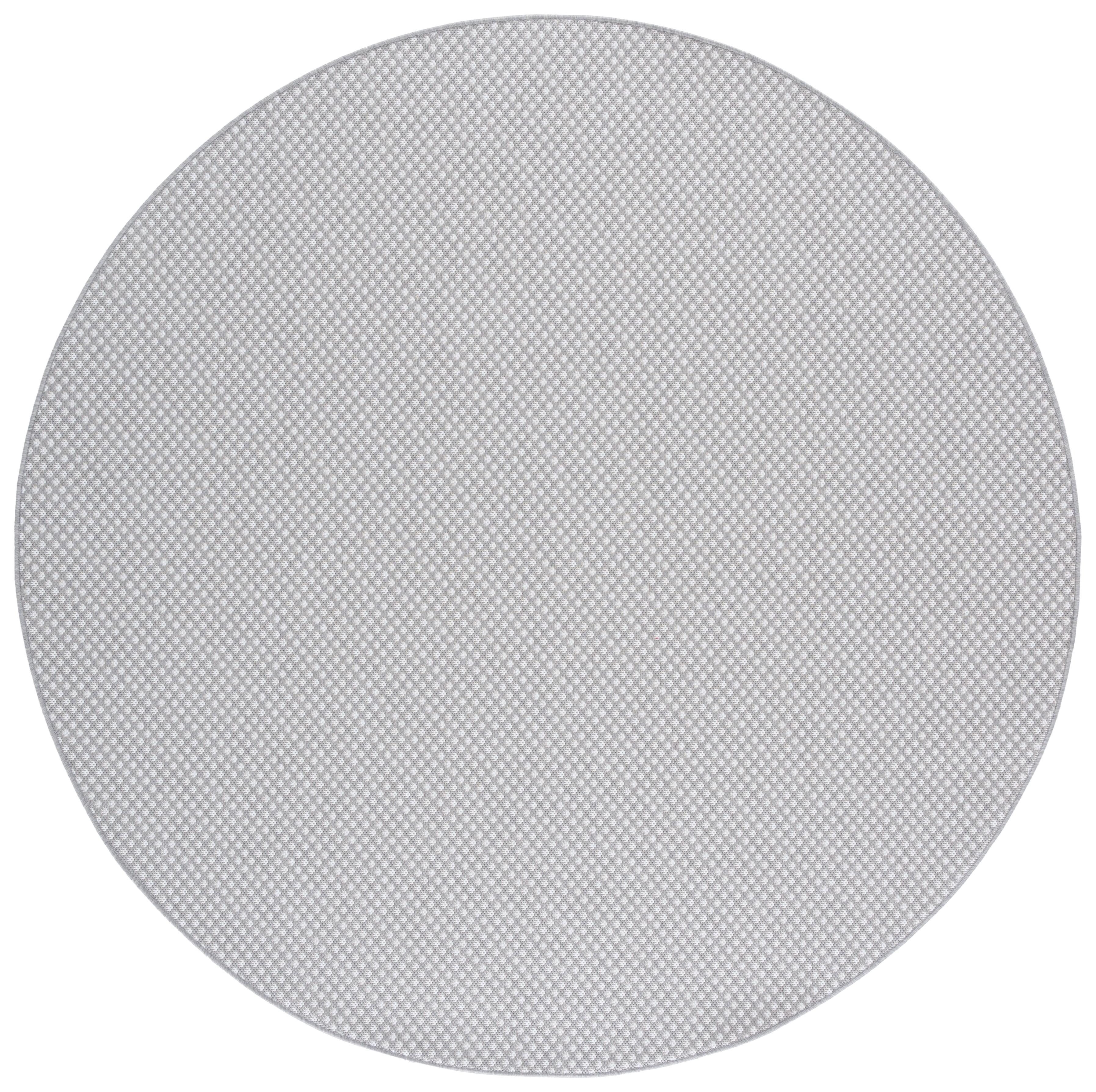 Safavieh Terrace Gina Geometric Indoor/Outdoor Area Rug, Gray/Ivory, 6'7" x 6'7" Round
