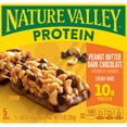 thumbnail image 4 of (12 pack) Nature Valley Protein Chewy Snack Bars, Peanut Butter Dark Chocolate, 5 Bars, 7.1 oz, 4 of 16