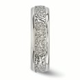 thumbnail image 3 of Edward Mirell Titanium Brushed & Polished Hammered 7mm Band Size 9, 3 of 4