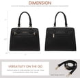 thumbnail image 3 of LOVEVOOK Purses and Handbags for Women, Tote Shoulder Bag Satchel Black Purse and PU Leather Top Handle for ladies, 3 of 8