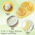 thumbnail image 3 of HHVB 3 In 1 Egg Slicer For Hard Boiled Eggs, Strawberry Slicer Grape Cutter, Stainless Steel Dicer Egg Slicer Dishwasher Safe, Fruit Cutter For Egg Strawberry, Kitchen Gadget, 3 of 6