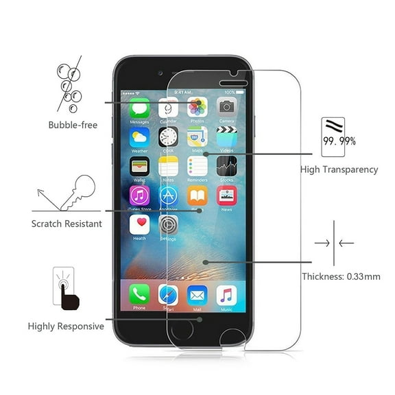 Xpm Screen Protector for Apple iPhone SE 3 (2022) Tempered Glass Screen Protector Round Edges 0.26MM Arcing [9H Hardness] [HD Clear] [Case Friendly] Glass Guard