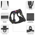 thumbnail image 3 of Naloa Colorful Mexican Pet Harness Vest with Traction Rope, Adjustable No-Choke Dog Vest for Outdoor, Walking - Small, 3 of 5