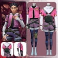 thumbnail image 2 of Disfraz de fantasía de Clove Valorant para cosplay, disfraz para mujeres adultas, niñas, ropa, mochila, trajes de juego de rol, traje de carnaval de Halloween, 2 of 5