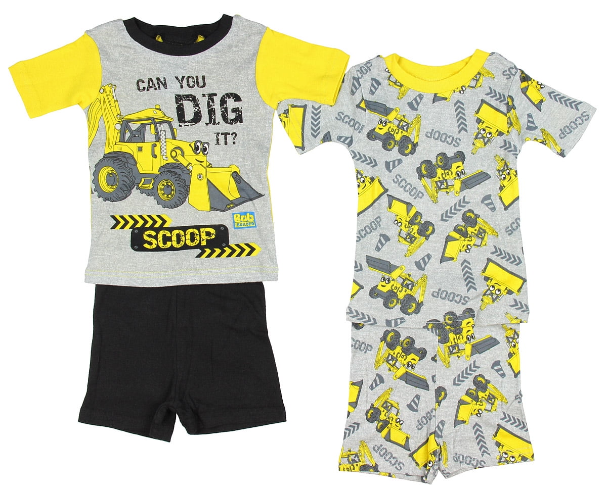 BOB THE BUILDER PYJAMAS BOYS CHILDRENS CHARACTER SLEEPWEAR NIGHTWEAR SET NEW