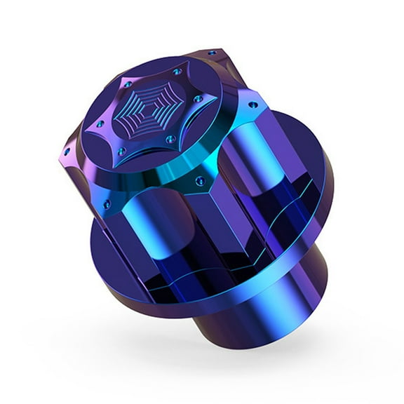 Universal Burn Blue DIY Motorcycle Key Cover Case CNC Decorative Key Head Cover