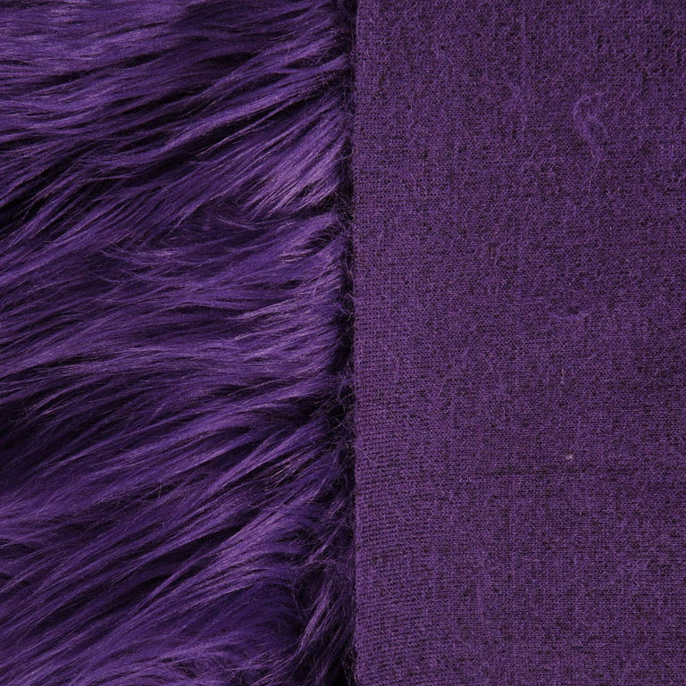 FabricLA Shaggy Faux Fur Fabric - 10 X 10 Inches Pre Cut - Use Fake Fur  Fabric for DIY Craft, Fashion Accessory, Home Decoration, Hobby 