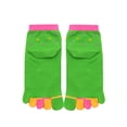 thumbnail image 2 of INSPIRE CHIC Unisex Dots Pattern Elastic Cuffs Ankle Length Toe Socks Green, 2 of 6