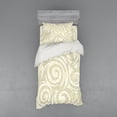 thumbnail image 2 of Ambesonne Grey Bedding Set 4 Pcs, Vintage Swirling Floral, Queen, Khaki Beige, 2 of 3