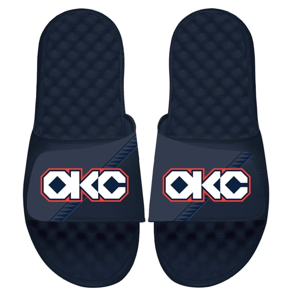 Unisex ISlide Navy Oklahoma City Thunder 2025/26 City Edition Slide Sandals