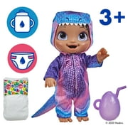 Baby Alive Dino Cuties Doll, Tyrannosaurus, Doll Accessories, Drinks and Wets